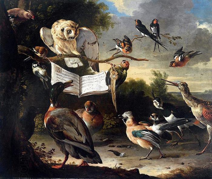 HONDECOETER, Melchior d Das Vogelkonzert China oil painting art